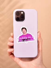 Hình dán hài hước Pedro Pascal "Daddy Is A State Of Mind", hình dán phong cách Y2K màu hồng lấy cảm hứng từ người nổi tiếng, thích hợp dán lên laptop, bình nước và ốp điện thoại, quà tặng cho người hâm mộ văn hóa đại chúng. - Nhiều màu - Xem 3