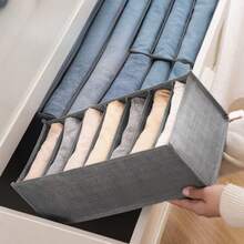 Drawer Organizer Box With 7 Compartments For Underwear 35x24x17cm - 淺灰色 - 查看 4