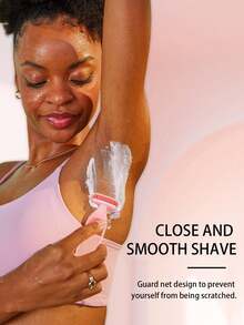 Manual Hair Removal Razor, Gentle Skin-Friendly Shaving Tool For Underarms, Legs, Intimate Areas, With Anti-Scratch Protection, Suitable For Summer, Women's Underarm Shaver, Travel Shaving Razor - View 3