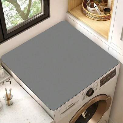 1 pieza, Alfombrilla protectora superior para lavadoras, Funda absorbente de agua para lavadora y secadora, Alfombrilla impermeable para secar en salas de lavandería, Disponible en varios colores y tamaños.