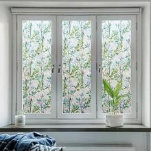 Window Privacy Film - Stained Glass Window Film Static Cling UV & Heat Blocking Rainbow Window Film For Glass Doors, Bedroom Windows - No Glue Premium Vinyl - 1PC - View 6