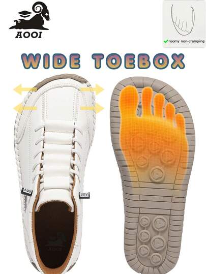 1双女士四季通用加宽加深手工缝制休闲靴，人造革拼接，户外健身Crossfit训练鞋，橡胶防滑鞋底