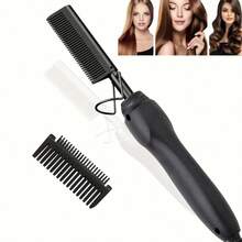 Professional Ceramic Hair Straightener With Multi-Function Copper Straightening Comb - EU C Type Plug(220-240V) - View 11