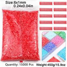 15000颗玻璃珠，小米珠，DIY珠宝制作玻璃珠，发夹流苏，手链，头饰，耳环，工艺串珠材料 - diy玻璃小米珠 - 查看 14