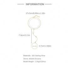 AnlaScheer 1 Stück 8-zackiger Stern 925er Sterlingsilber Verbindungs-Fingerarmband Ring 18K vergoldet klassisch minimalistisch geeignet für Frauen für den täglichen Gebrauch Feinschmuck - Gold - Übersicht 18