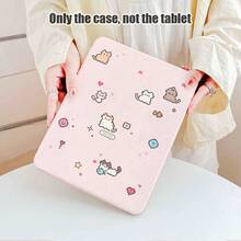 1pc Flip Cover Desktop Protective Case With Pen Slot, Cat, Heart, Star, Fish Patterns, 360 Degree Rotating Stand, Built-In Pen Slot, Compatible With Apple 10th Gen/ A16 11th Gen/ Air 11/ 5/ 9/ Air/ Pro 11/10th Gen Air 8 (M4) 2026 (11/13 Inch) Protective Case - Multicolor - View 6