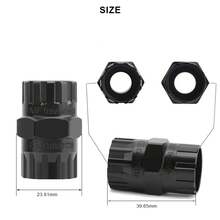 Llave para Cassette de Bicicleta con Herramienta de Extracción de Volante, Resistente al Desgaste, de Acero de Alta Resistencia, Herramienta Portátil para Reparación de Bicicletas - Juego de plata - Ver 8