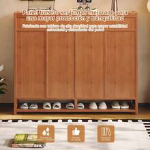 FENGSUN Multi-Level Integrated Shoe Cabinet Of Moderate Luxury - Brown - View 7