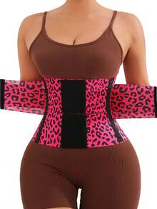 Women's Waist Cincher, Sports Shapewear, Belly Control Corset, Breathable Mesh High Elastic Comfort Fit, Suitable For Gym And Daily Wear, Underwear, Everyday - Hot Pink - View 1