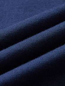 GRDR Men's Classic 2 In 1 Round Neck Short Sleeve T-Shirt, Fashionable Minimalist Commuting Versatile - Navy Blue - View 5
