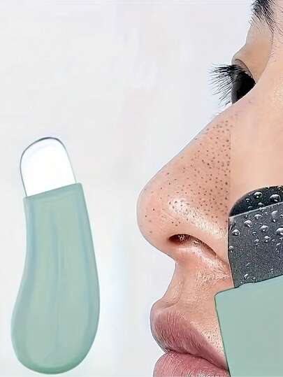 1 pièce de nettoyant en douceur pour les pores du visage conçu pour les hommes et les femmes afin de nettoyer les pores en toute . Brosse de soins de la peau non électrique avec une surface texturée et un manche vert clair pour une prise en main facile. Outil de nettoyage des pores, un cadeau parfait pour Pâques, le Ramadan, la Fête du Travail