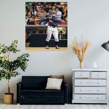 1 Póster de Arte en Lienzo Sin Marco de Jugador de Béisbol - Pintura Dinámica de Acción Deportiva, Decoración para Sala, Oficina o Bar Deportivo - Regalo Ideal para Aficionados y Atletas del Béisbol, Obra Energética, Impresión de Alta Calidad - Enmarcado - Ver 5