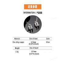 Khuyên tai bạc nam kiểu dáng thường ngày - Bạc - Xem 7