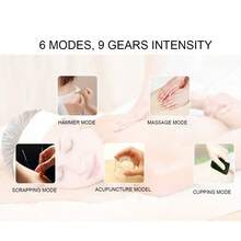 EMS Intelligent Foot Massage Pad Muscle Pain Fatigue Relief Foot Massager (Battery Type) - Negro - Ver 8