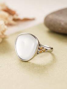 1pc Elegant Ring, Suitable As Valentine's Day Gift, Wedding Anniversary Party Accessory - 2# - View 5