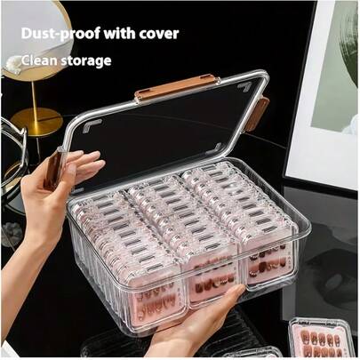 Bộ 30 hộp đựng trang sức đa năng bằng nhựa trong suốt - Lý tưởng để trưng bày vòng tay, dây chuyền và phụ kiện thời trang trên bàn làm việc. Bao gồm nắp đậy, bộ sản phẩm bền chắc, hộp đựng trang sức và đồ dùng văn phòng, chống bụi, chống nước, giải pháp lưu trữ trên bàn làm việc.