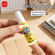 WUQIANNIAN 3/6pcs 5g Mini Solid Glue, High-Viscosity Solid Double-Sided Adhesive, Smooth, Not Easy To Evaporate, Spreads Evenly, Does Not Clump, For Office Document Bonding, Back-To-School Season - 5g Solid Glue Stick - View 3