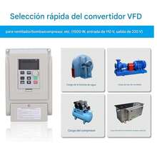 110V Input Single-Phase Inverter With 220V Three-Phase Output, 1500W Motor Speed Controller For Three-Phase Motor Speed Regulation, Variable Frequency Drive (VFD), 110V AC Input And Output Single-Phase Inverter, - Grey - View 3