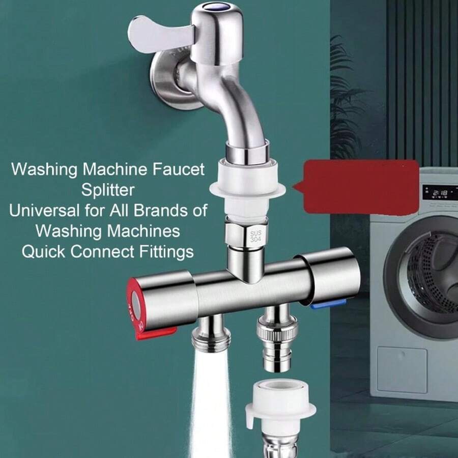 Van góc chính chất lượng cao, dày dặn, giao diện tiêu chuẩn phổ thông 1/4", kín nước, thích hợp cho nhà bếp, phòng tắm, ban công, bình nước nóng, nhà vệ sinh, van khóa nước đầu vào máy giặt. - Sự phổ biến - Xem 1