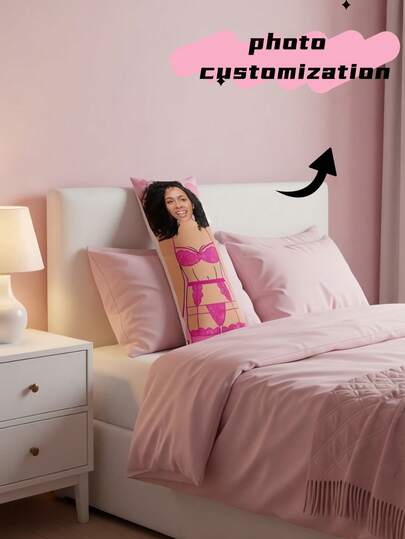 1 Stück personalisierter Fotokopfkissenbezug mit lustigem Paar-Foto (ohne Kissenkern) - beidseitig bedruckter, personalisierter Fotokissenbezug, lustig, ideales Geschenk zu Geburtstagen und Feiertagen, atmungsaktiv, geeignet für sie, ihn, es, den Freund