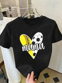 Dam-T-shirts - Svart - Visa 2