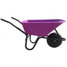 Purple Wheelbarrow - Plastic Wheelbarrow Professional Garden Barrow - TaskBarrow 110 Litre - Purple - View 9