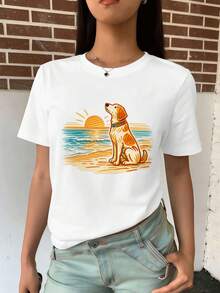 Women T-Shirts - White - View 2