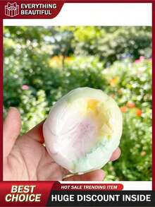 5/3/1 PCS Handmade Crispy Shell Squishy Ball Slow Rebound Sensory Squeeze Toy, Wax Skin Texture Stress Relief Ball, Soft Clay Filled Aesthetic Desk Relaxation Toy With Satisfying Sound, Decompression Ball For Anxiety Tension Relief, Portable Handheld Squeeze Toy, Creative Desktop Ornament Stress Reliever For Home Office Daily Use, Ideal Holiday Gift And Relaxation Prop - 彩色 - 查看 2