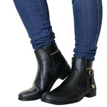 Women's Ankle/Mid-Calf Boot With Zipper, Exclusive Fashion For Rodeos, Parties, And Winter - 黑色 - 查看 5