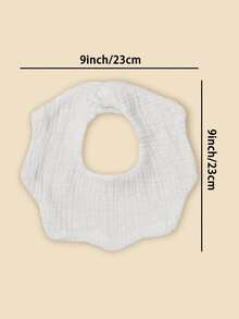 5pcs Baby Cotton Gauze Floral Bibs, Soft Absorbent Printed And Solid Color Drool Bibs Suitable For Newborns - 彩色 - 查看 8