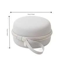 Funda de almohada de espuma viscoelástica EVA tipo U, rígida y portátil, caja de almacenamiento redonda para almohada de espuma viscoelástica, bolsa de viaje para camping. - Gris-Grande - Ver 9