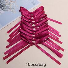 10个/包芭蕾舞风格长蝴蝶结，优雅时尚发饰工艺装饰，10厘米袜子内衣礼品包装蝴蝶结，节日派对装饰大蝴蝶结 - 查看 12