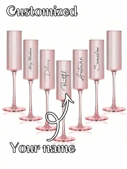 1 Ly sâm panh acrylic tùy chỉnh, ly nhựa có chân đế, tên và logo tùy chỉnh, chất liệu PP chống vỡ, chịu áp lực, ly sâm panh nhựa sang trọng cho tiệc cưới, tiệc đính hôn, lễ tốt nghiệp, tiệc độc thân, tiệc cô dâu, tiệc em bé, tiệc sinh nhật. Đa chức năng, bền, trang trí, có thể tái sử dụng.