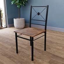 Dining Kitchen Table And Chairs 2 Seater Dining Room Set, 2 Seater Dining Chairs With Elegant Table Compact Wood Steel Frame Dining Kitchen Furniture - Grey - View 6