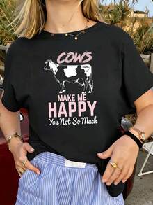 Women T-Shirts - Black - View 1