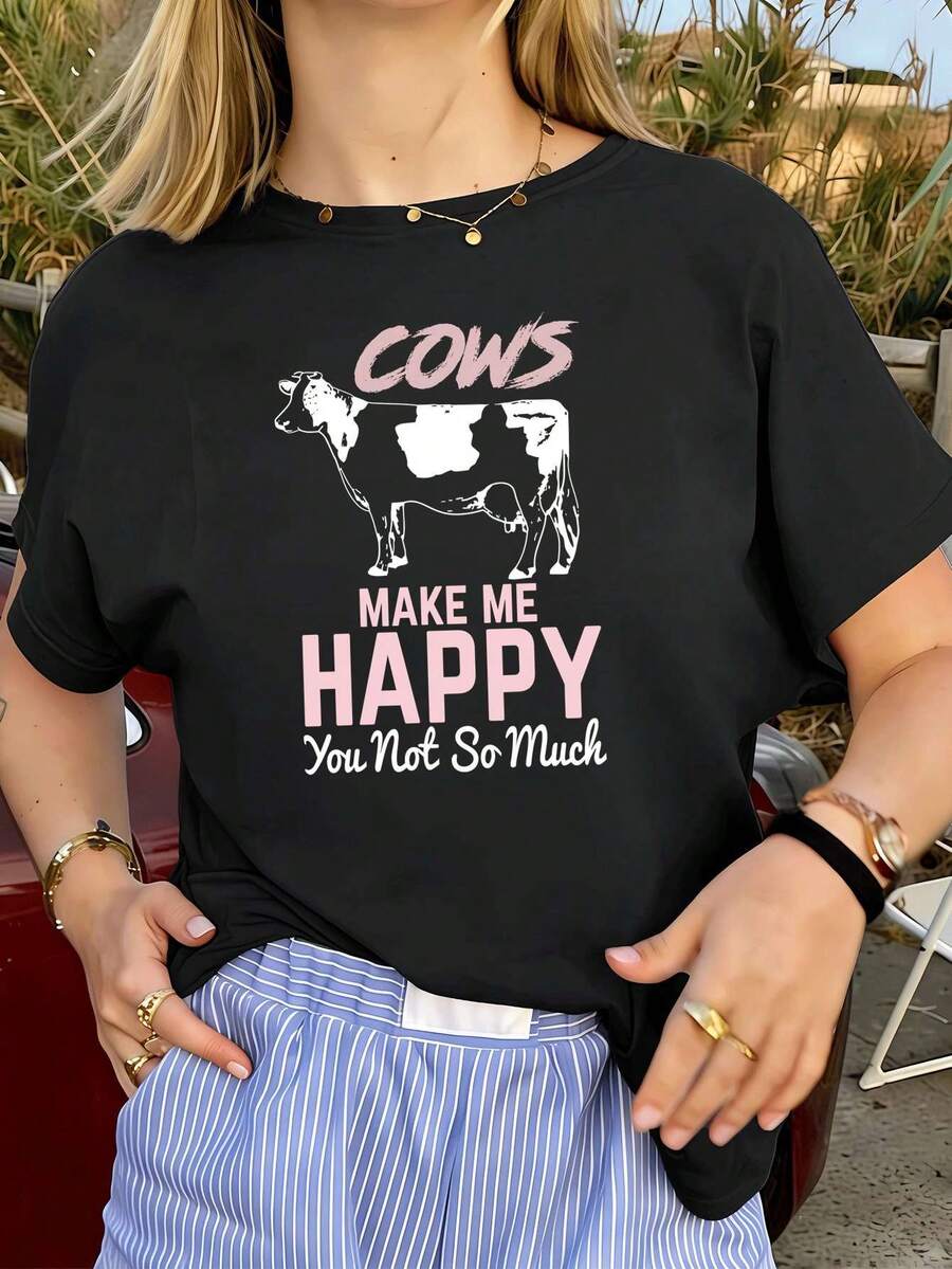 Women T-Shirts - Black - View 1
