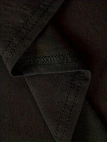Camiseta Retro Casual con Cuello Redondo y Estampado para Mujer, Transpirable y Cómoda - Negro - Ver 4