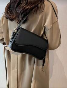 Set Of 2 Women's Shoulder Bags: Bucket Bag + Casual Bag - Timeless And Versatile . - Black - View 5