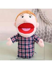 Plush Hand Puppets Dolls Toys For Family Theater Performance, Movable Mouth - Multicolor - View 7