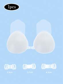 1 Stück Silikon Dreieck Lift BH Pads für Frauen, weich & bequem, 3-4 Mal wiederverwendbar, geeignet für Kleider & Abendroben - Verschiedenfarbig - Übersicht 10