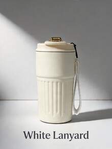 BIGRD 15oz Neutral Aesthetic Insulated Coffee Mug. 316 Stainless Steel Portable Cup, Double-Wall Leak-Proof Design, Keeps Coffee Hot For Long Time, Suitable For Cafes, Schools, Dorms And Daily Commute. - Multicolor - View 12