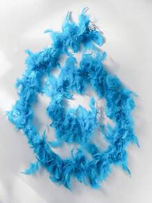 Carnival Feather Boa, Halloween Decorative Feather Scarf, Christmas Tree Ornament Feather Accessory - Multicolor - View 10