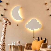 1/2 Packungen Hängende Nachtlichter: Wolken, Sterne, Mond, Schmetterlinge und mehr LED-Nachtlichter mit Zugschalter - perfekt für Kinderzimmer, Kindergärten und Spielzimmer - polychromatisches Licht - Übersicht 2