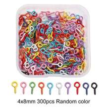 QIAO 200pcs Of Colored Spray-Painted Single Loop Connecting Rings In Sizes 8/10/12Mm, Suitable For Jewelry Making - Ideal For Crafts And Accessory Projects - Multicolor - View 9
