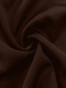 Camiseta sin tirantes versátil y sexy con encaje y parches, diseño asimétrico y espalda descubierta, nueva colección primavera/verano, material de satén casual - Marrón - Ver 6