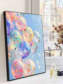 40x50cm/16x20in 彩色花朵氣球 DIY 數字油畫手工藝品 家居裝飾 成人節日禮物 - 40*50厘米 - 查看 1