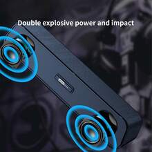 Lenovo B01 Wired Desktop Speakers | USB Powered Connection | Elongated Bass Design | Stereo Computer Speakers | Suitable For Desktop PC - View 3