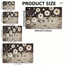 1 pieza Alfombrilla de secado de platos con estampado para encimera de cocina, súper absorbente, oculta manchas, con respaldo de goma, alfombrilla multiusos para cafetera, escurridor de platos, encimera de cocina, cafetera, apta para cafetera, máquina de espresso, almohadilla decorativa - HL  638 - Ver 6