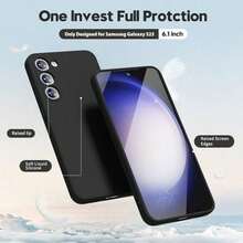 适用于 Galaxy A56、A26、A36、A16、A06、A55、A35、A25、A15、A05、A54、A34、A17、A07、A22、A32、A52、A53、A71 手机的柔软液态硅胶保护壳，也适用于 Galaxy S26 Ultra、S25、S24、S23、S22、S21、S20、S10 Plus、FE 系列手机。 - 黑色 - 查看 6