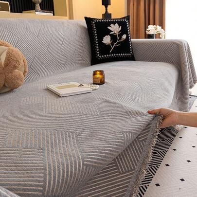 1 chiếc khăn trải ghế sofa bằng vải chenille màu trơn, một tấm phủ ghế sofa cho phòng khách, phòng ngủ, ngoài trời, bảo vệ ghế sofa khỏi vết bẩn do thú cưng gây ra, vỏ đệm ghế sofa 4 mùa cho ghế đơn, ghế tựa và ghế sofa 1/2/3/4 chỗ ngồi, trang trí nhà cửa, vỏ bọc ghế sofa kiểu cổ điển, chăn sofa.